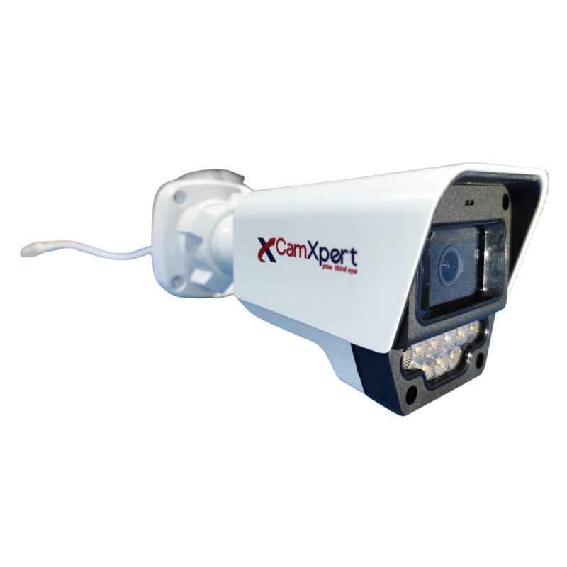 CamXpert SmartSence 6MP IP Bullet Camera CX-B106P3-SIREN Red & Blue Flashing Light, Two-Way Audio, Full Color Night Vision